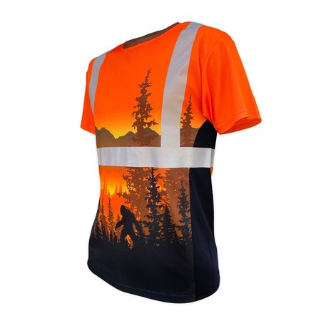 SAFETYSHIRTZ SS360 Wildland Sasquatch Class 2 T-Shirt, Safety Orange, S 730101S